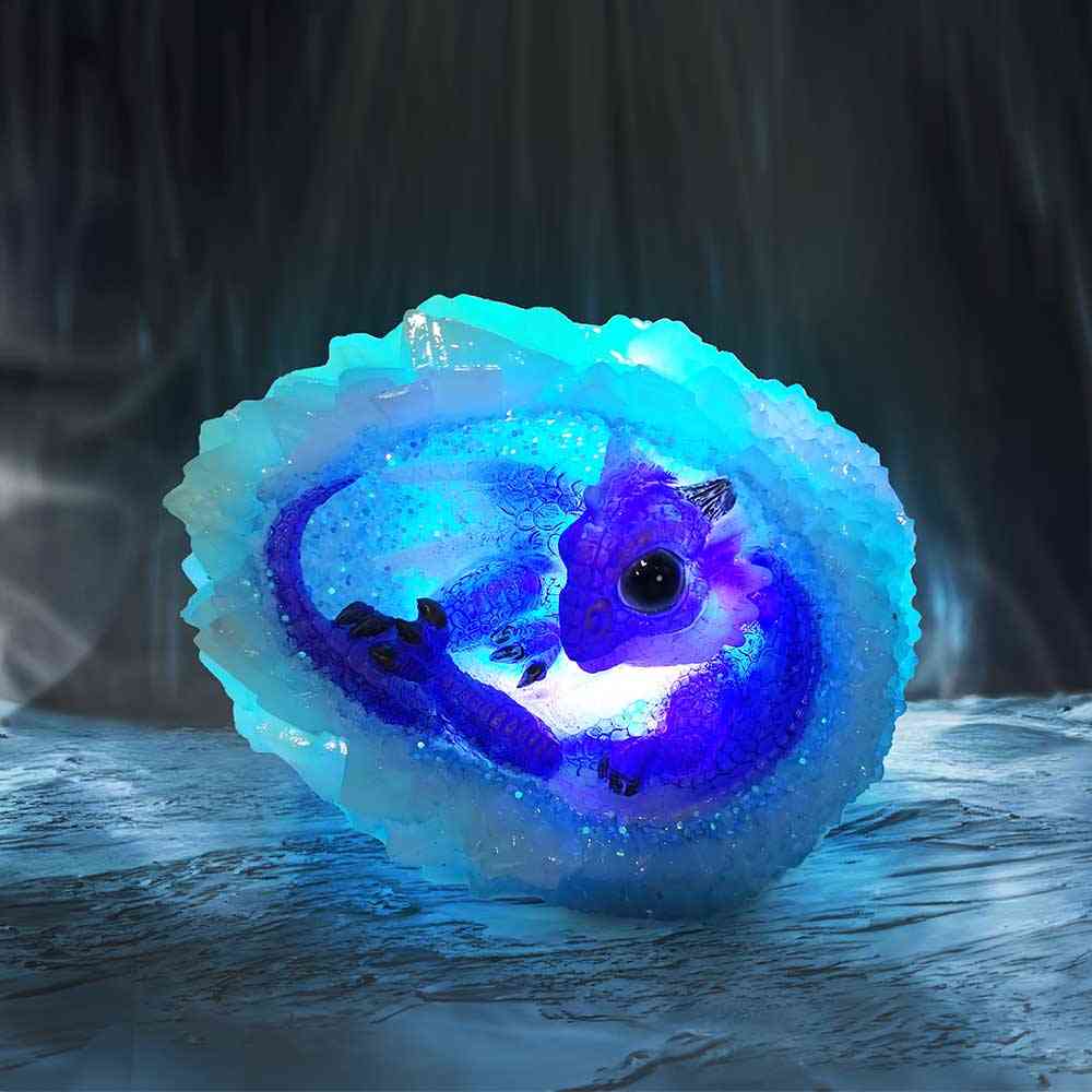 Nemesis Now - Geode Nest (Purple) 12cm Beeld/figuur - Draak - Multicolours